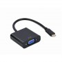 Cablexpert 15 pin HD D-Sub (HD-15) | Female | 24 pin USB-C | Male | Black | 0.15 m - 2
